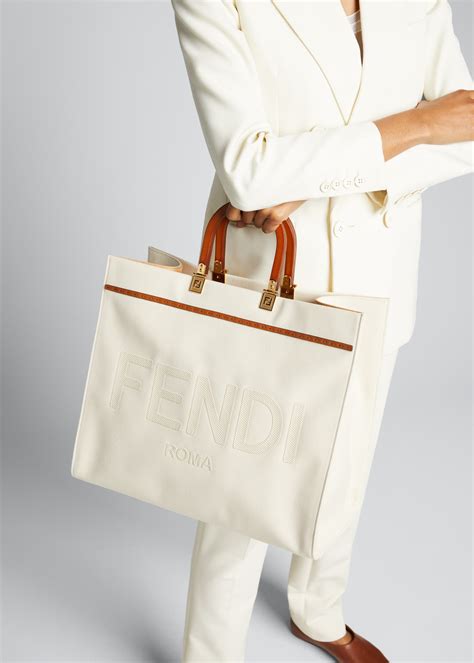 fendi tote large|fendi tote shopper.